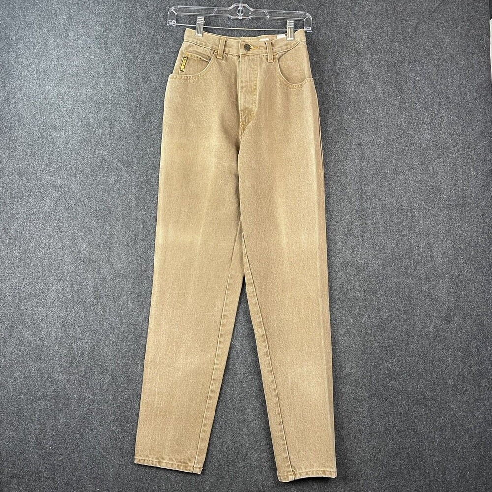 Vintage Armani Jeans Women's Size 28 Altered! High Waisted Mom Denim Jeans Beige